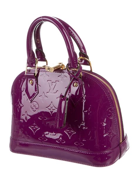 lv alma bb vernis price|louis vuitton handbag pink strap.